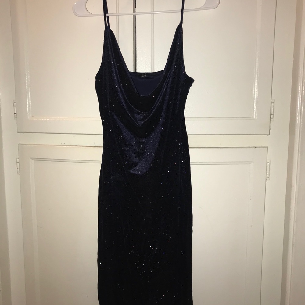Midnight Blue Strappy Dress Size L